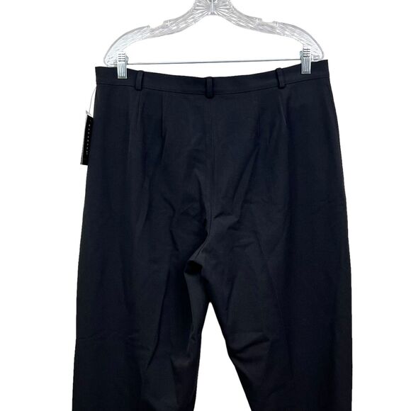 Rafaella Women Trouser Pants Classic Fit Straight Leg Slimming Zip‎ Black Sz 16 - Picture 6 of 6